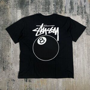 STUSSY 8-BALL PIG DYED TEE // LARGE